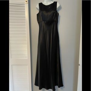 Brooks Brothers black silk gown 12